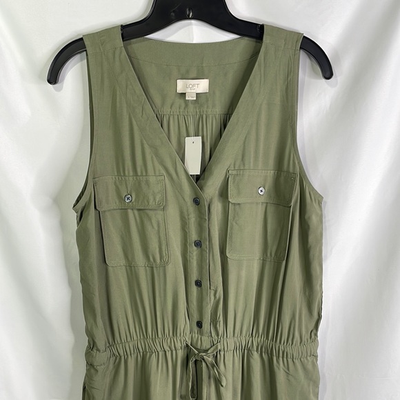 LOFT Pants - NWT Loft outlet green sleeveless jumpsuit